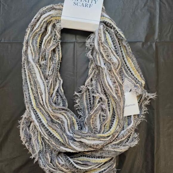 croft & barrow Accessories - Croft & Barrow Infinity Scarf, silver, gold, black & beige tones - NEW